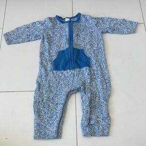STEM Cozy Blue Knit Kids One Piece 9m